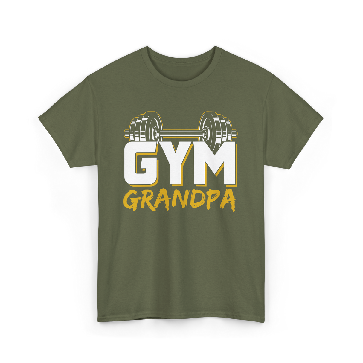 Gym Grandpa Fitness Trainer T-Shirt - Military Green