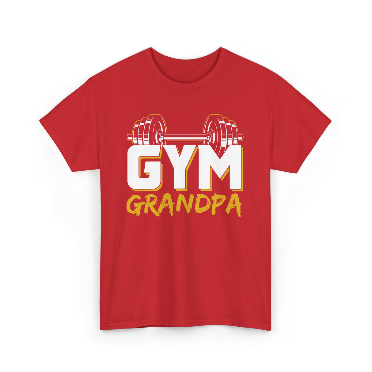 Gym Grandpa Fitness Trainer T-Shirt - Red