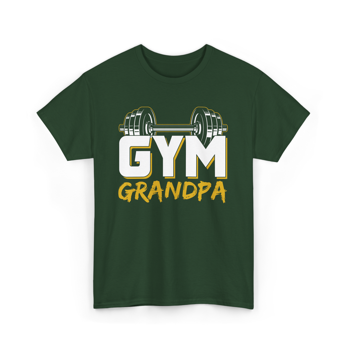 Gym Grandpa Fitness Trainer T-Shirt - Forest Green