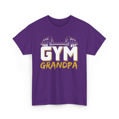 Gym Grandpa Fitness Trainer T-Shirt - Purple