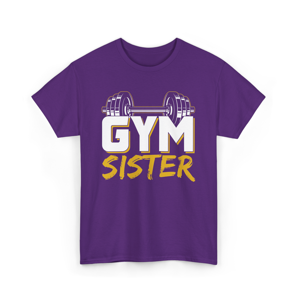 Gym Sister Fitness Strength Workout T-Shirt - Purple