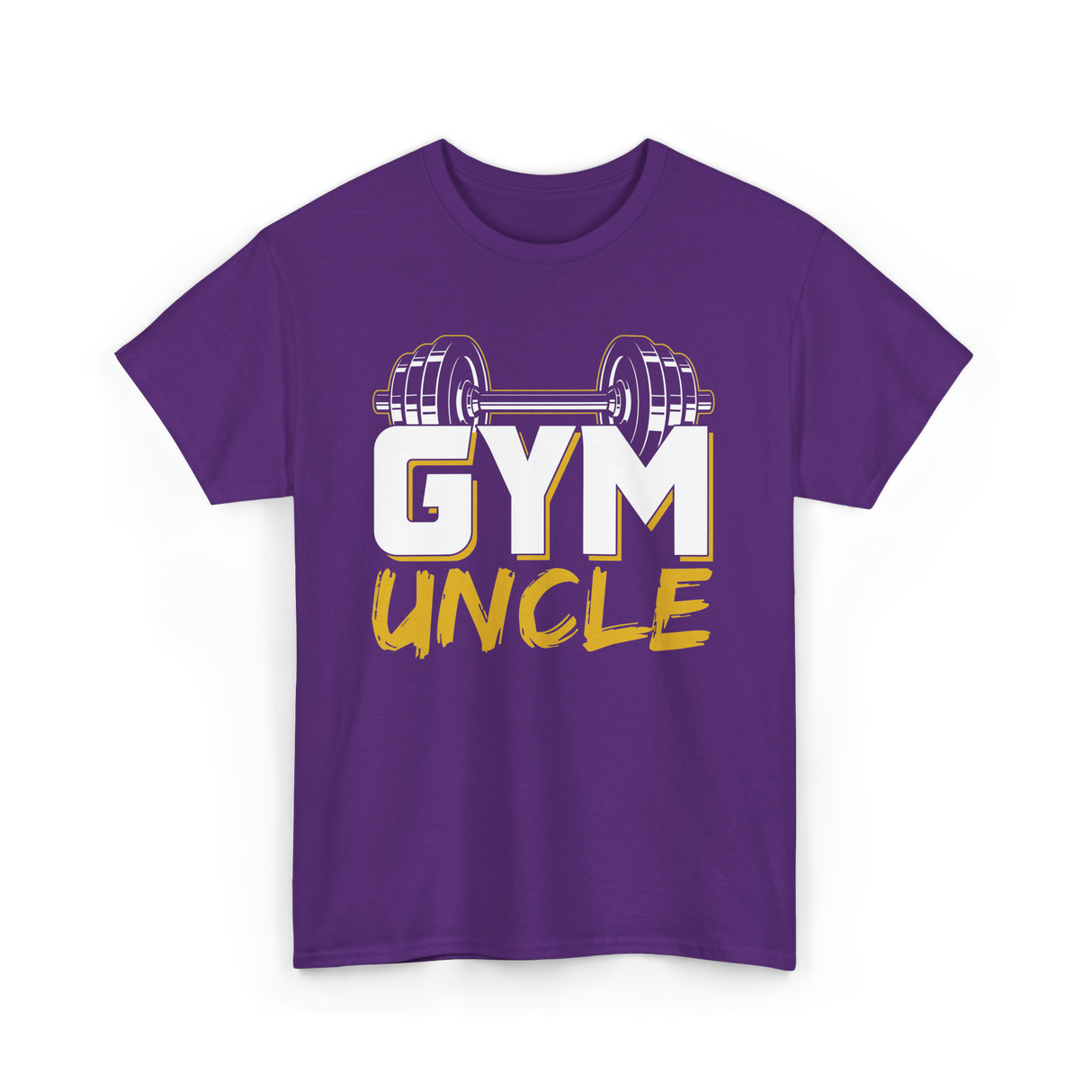 Gym Uncle Weightlifting Fitness T-Shirt - Purple