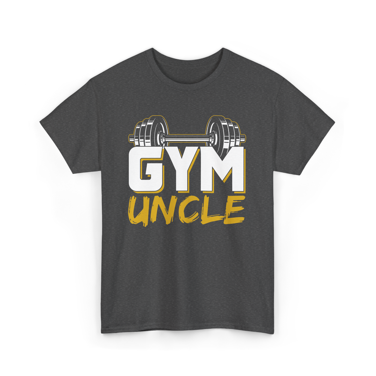 Gym Uncle Weightlifting Fitness T-Shirt - Dark Heather