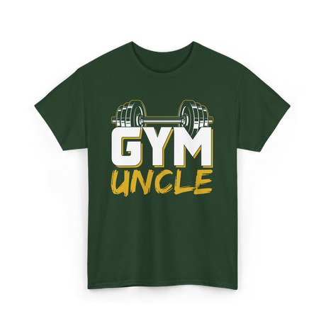 Gym Uncle Weightlifting Fitness T-Shirt - Forest Green