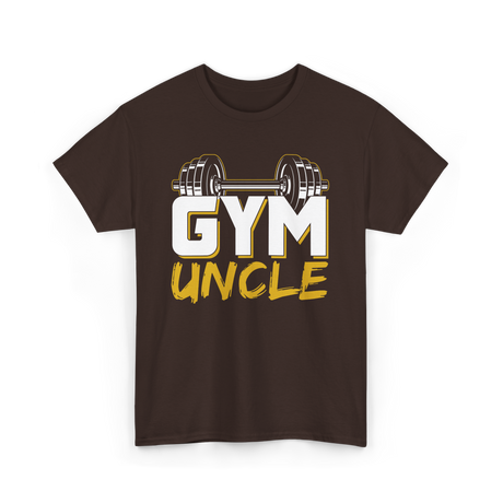 Gym Uncle Weightlifting Fitness T-Shirt - Dark Chocolate