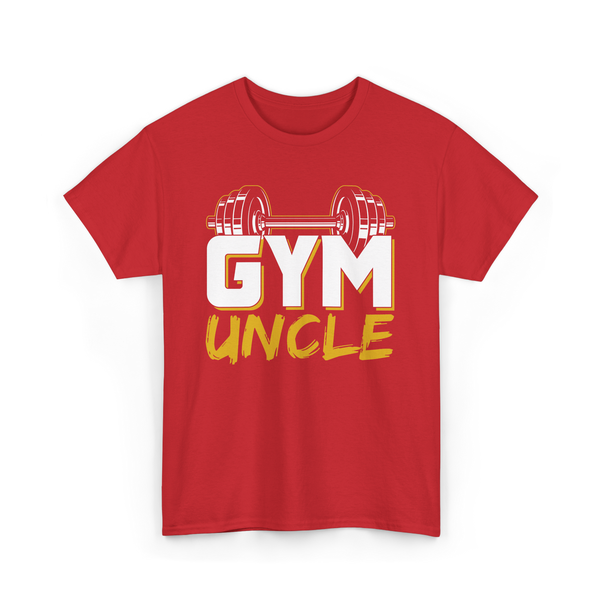 Gym Uncle Weightlifting Fitness T-Shirt - Red