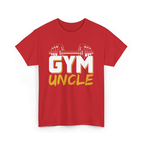 Gym Uncle Weightlifting Fitness T-Shirt - Red