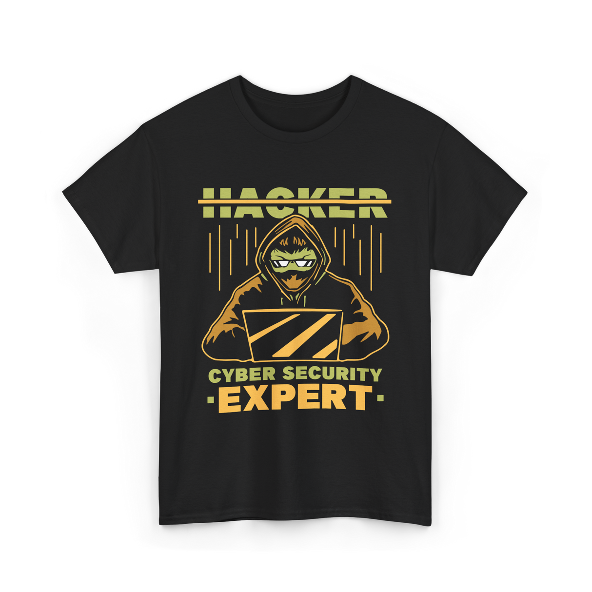 Hacker Cyber Security Expert T-Shirt - Black