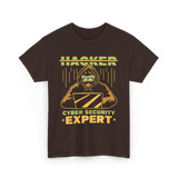 Hacker Cyber Security Expert T-Shirt - Dark Chocolate