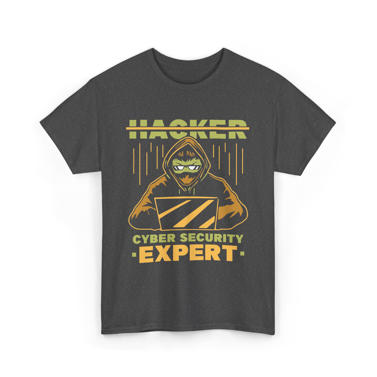 Hacker Cyber Security Expert T-Shirt - Dark Heather