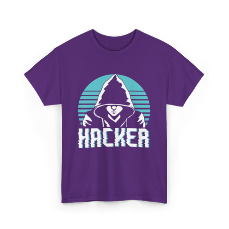 Hacker Hacker Coding Program T-Shirt - Purple