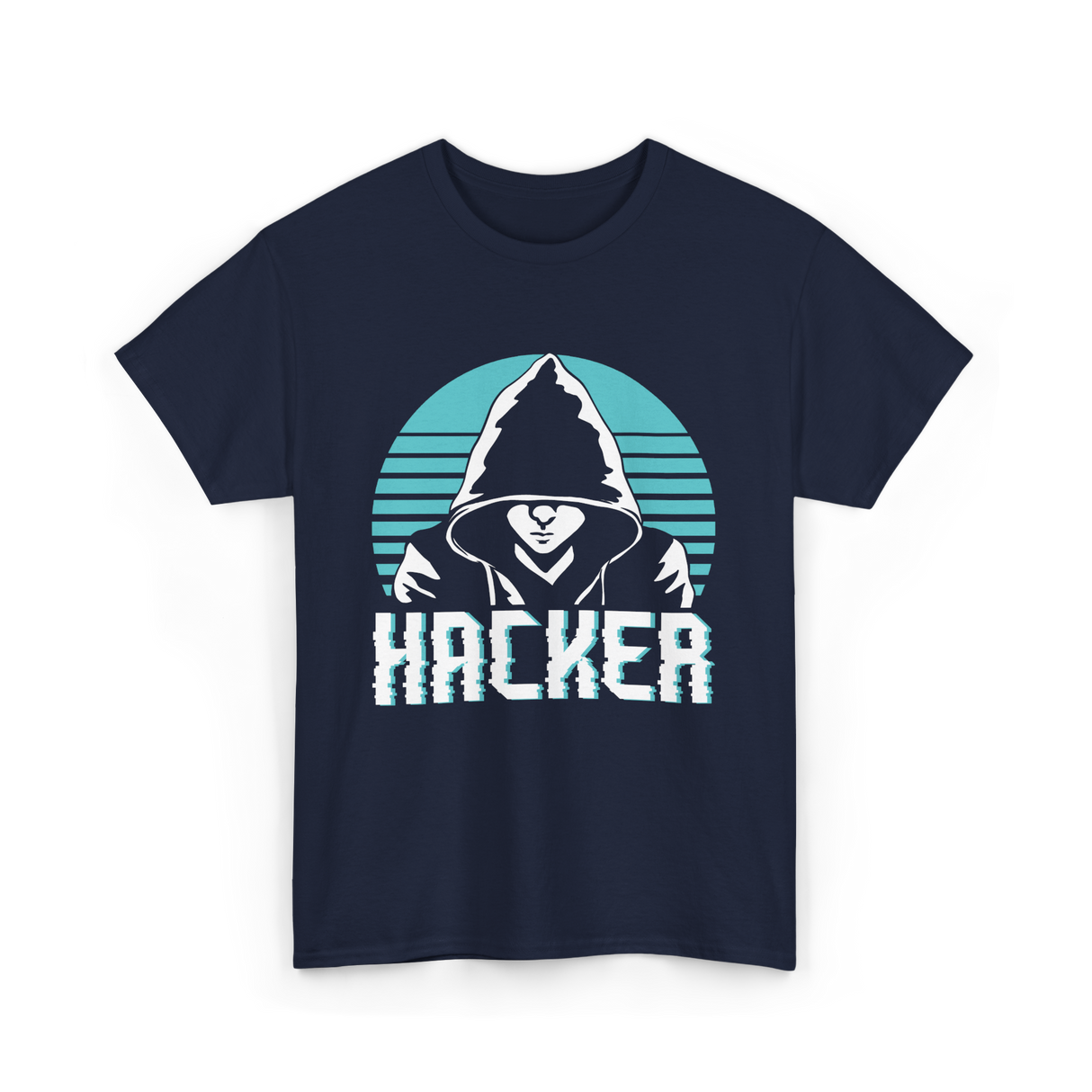 Hacker Hacker Coding Program T-Shirt - Navy