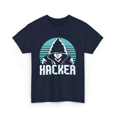 Hacker Hacker Coding Program T-Shirt - Navy