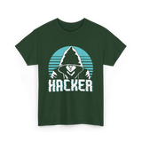 Hacker Hacker Coding Program T-Shirt - Forest Green