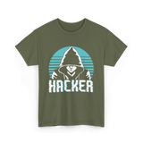 Hacker Hacker Coding Program T-Shirt - Military Green