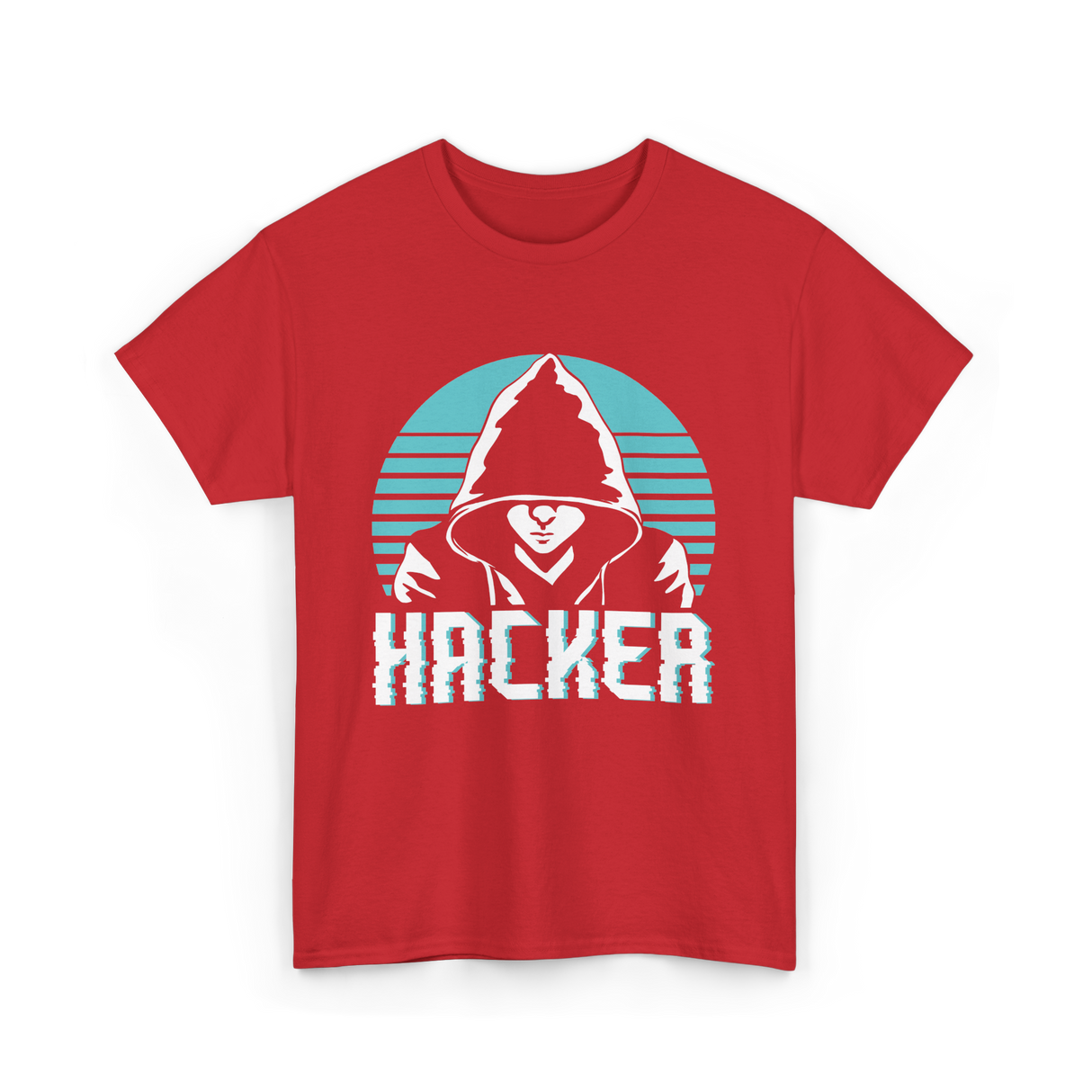 Hacker Hacker Coding Program T-Shirt - Red