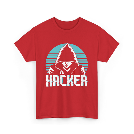 Hacker Hacker Coding Program T-Shirt - Red