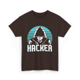 Hacker Hacker Coding Program T-Shirt - Dark Chocolate