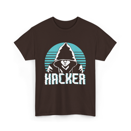 Hacker Hacker Coding Program T-Shirt - Dark Chocolate