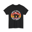 Half Coffee Half Nurse Caffeine T-Shirt - Black