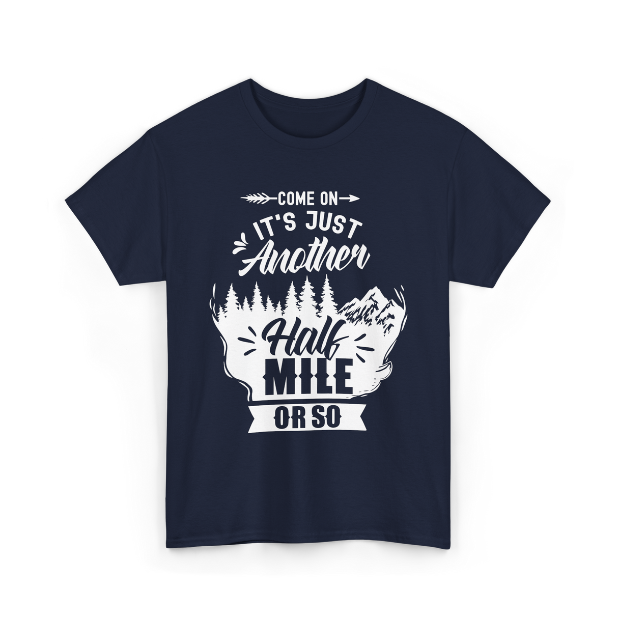 Half Mile Hiking Adventure T-Shirt - Navy