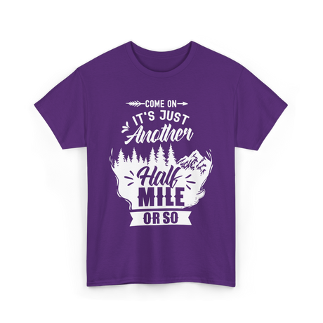 Half Mile Hiking Adventure T-Shirt - Purple