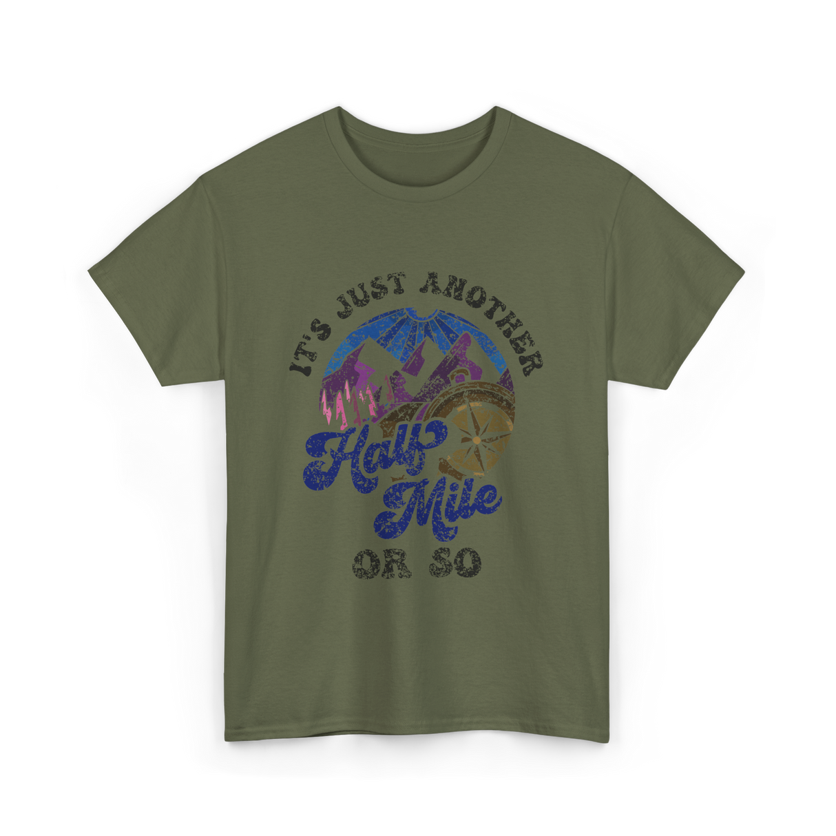 Half Mile Hiking T-Shirt - Military Green