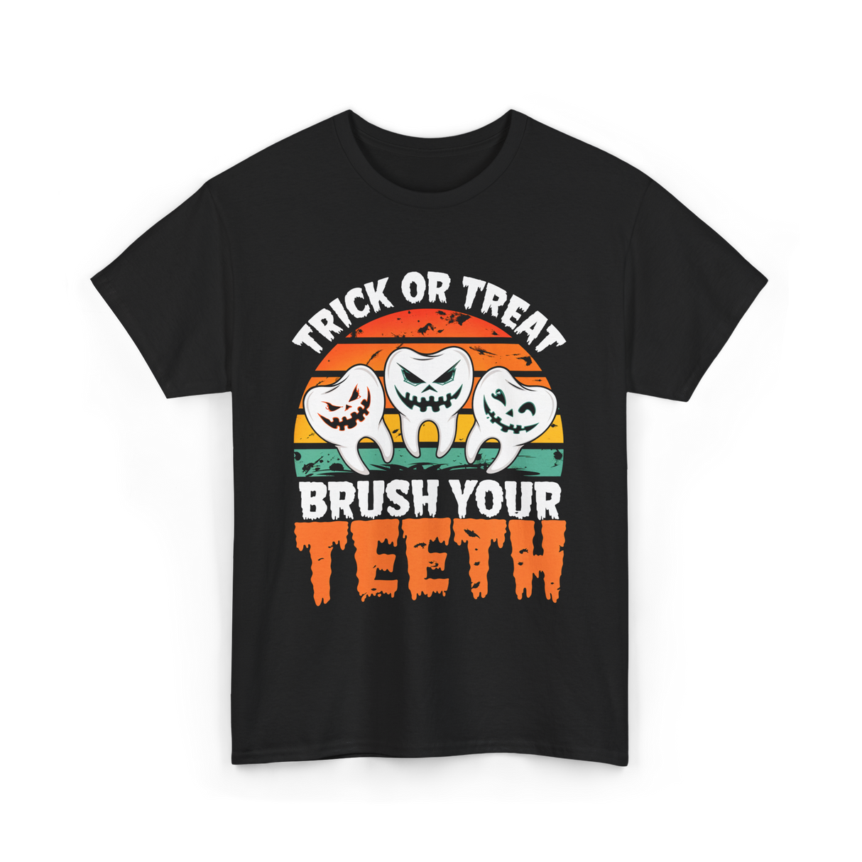 Halloween Brush Your Teeth T-Shirt - Black