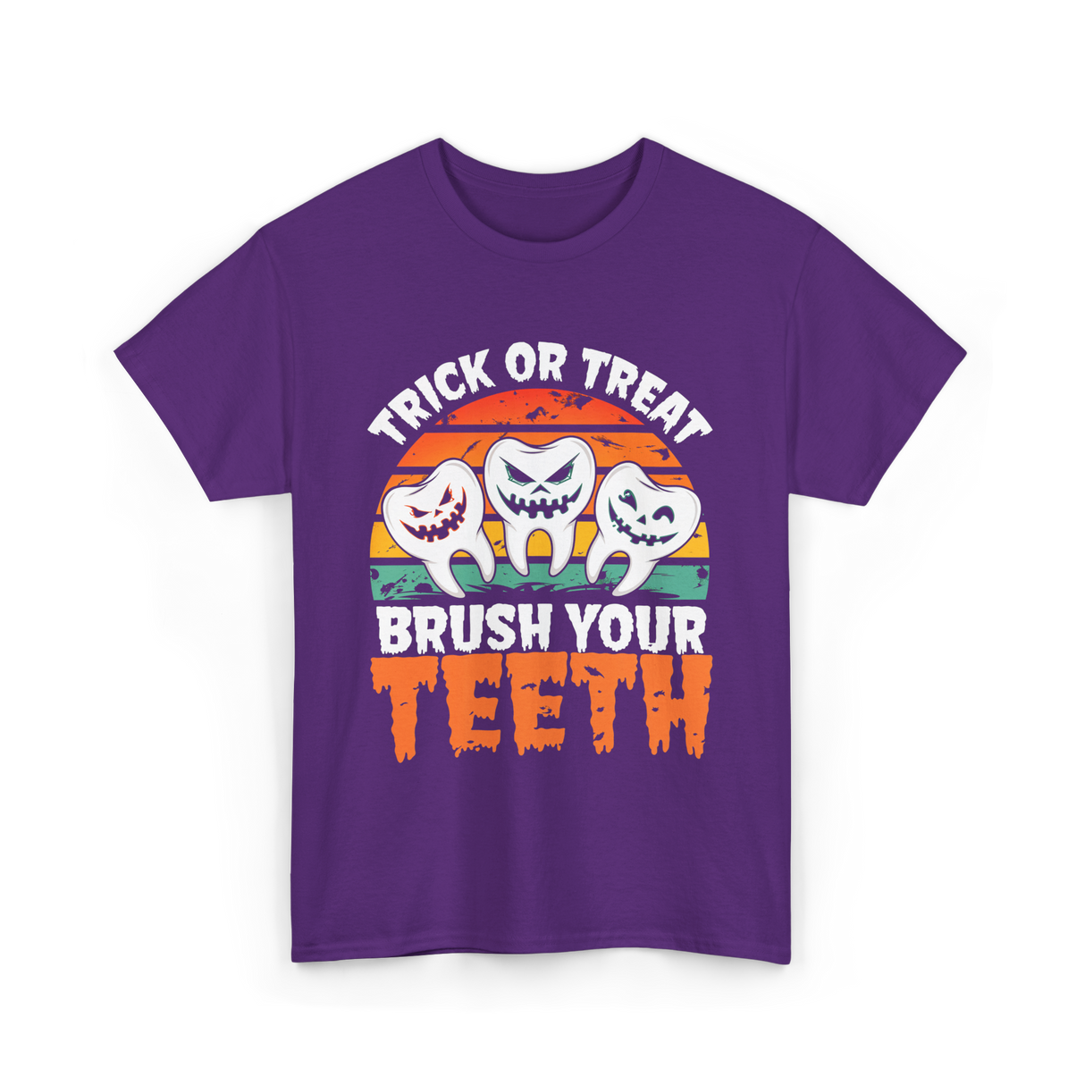 Halloween Brush Your Teeth T-Shirt - Purple