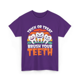 Halloween Brush Your Teeth T-Shirt - Purple