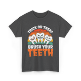 Halloween Brush Your Teeth T-Shirt - Dark Heather