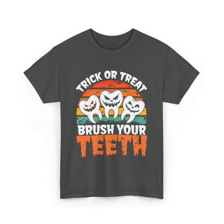 Halloween Brush Your Teeth T-Shirt - Dark Heather