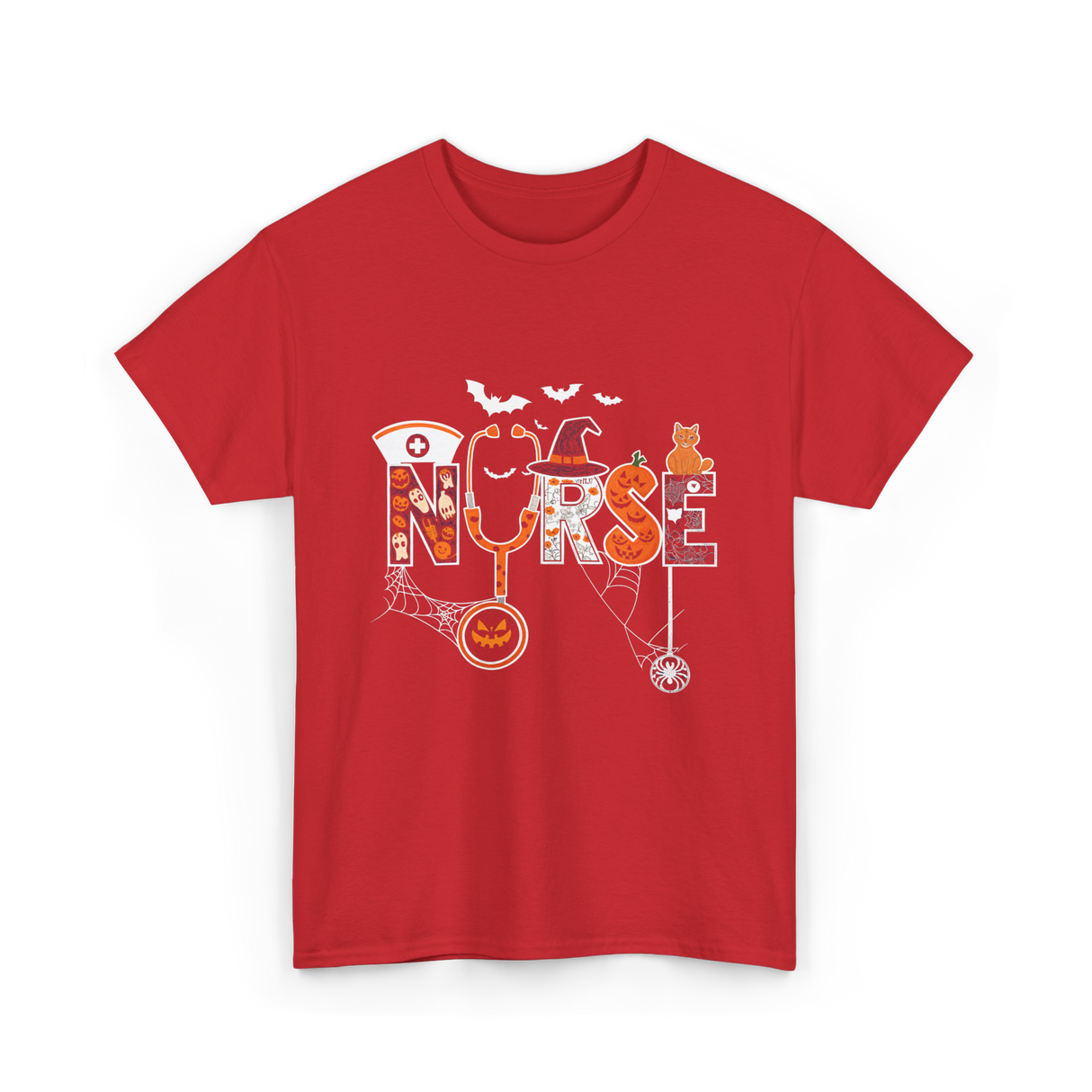 Halloween Nurse Nurse T-Shirt - Red