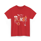 Halloween Nurse Nurse T-Shirt - Red