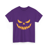 Halloween Pumpkin Face Costume T-Shirt - Purple