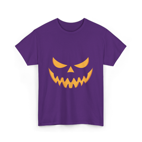 Halloween Pumpkin Face Costume T-Shirt - Purple