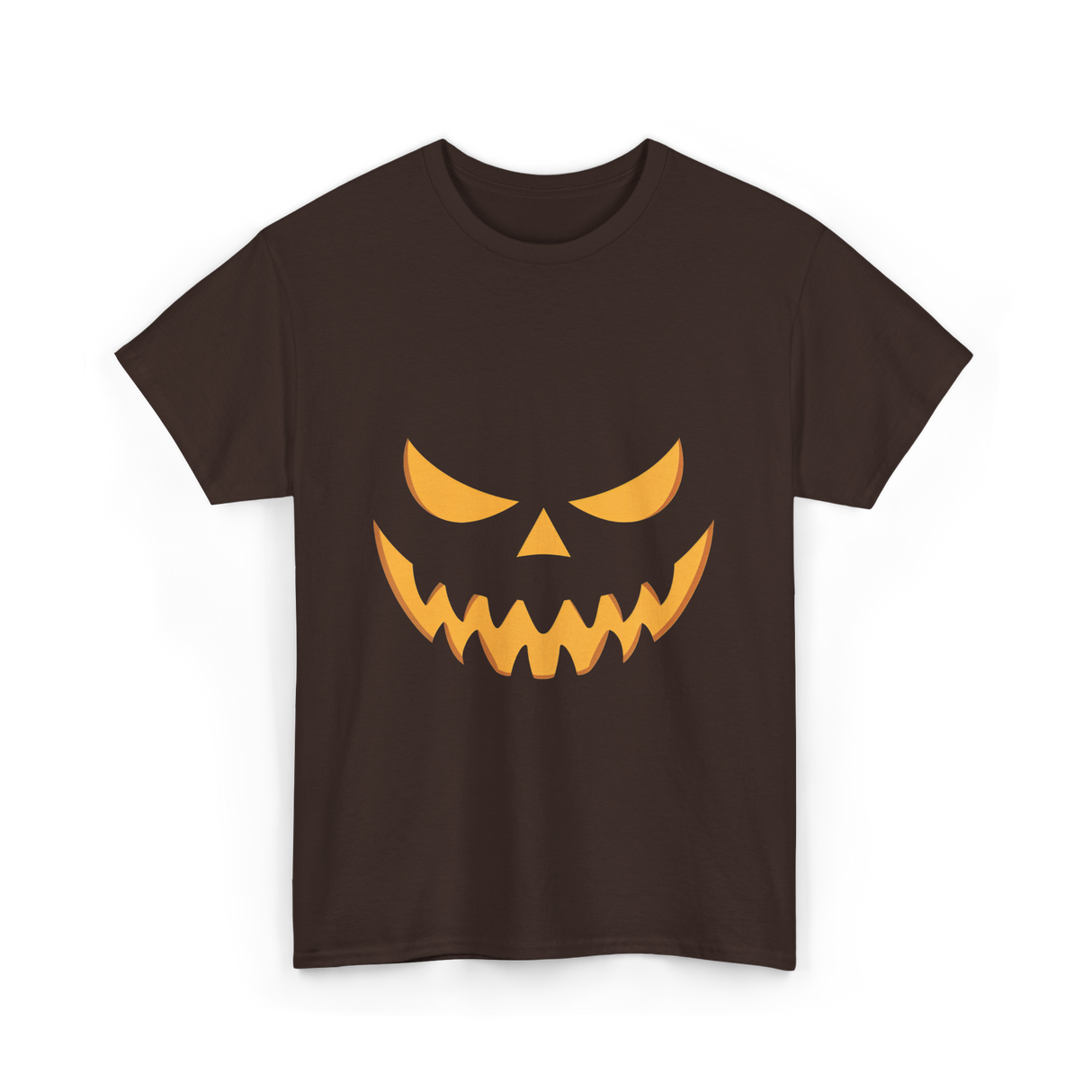 Halloween Pumpkin Face Costume T-Shirt - Dark Chocolate