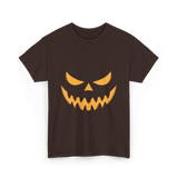 Halloween Pumpkin Face Costume T-Shirt - Dark Chocolate