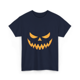 Halloween Pumpkin Face Costume T-Shirt - Navy