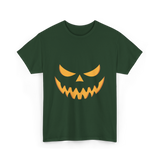 Halloween Pumpkin Face Costume T-Shirt - Forest Green