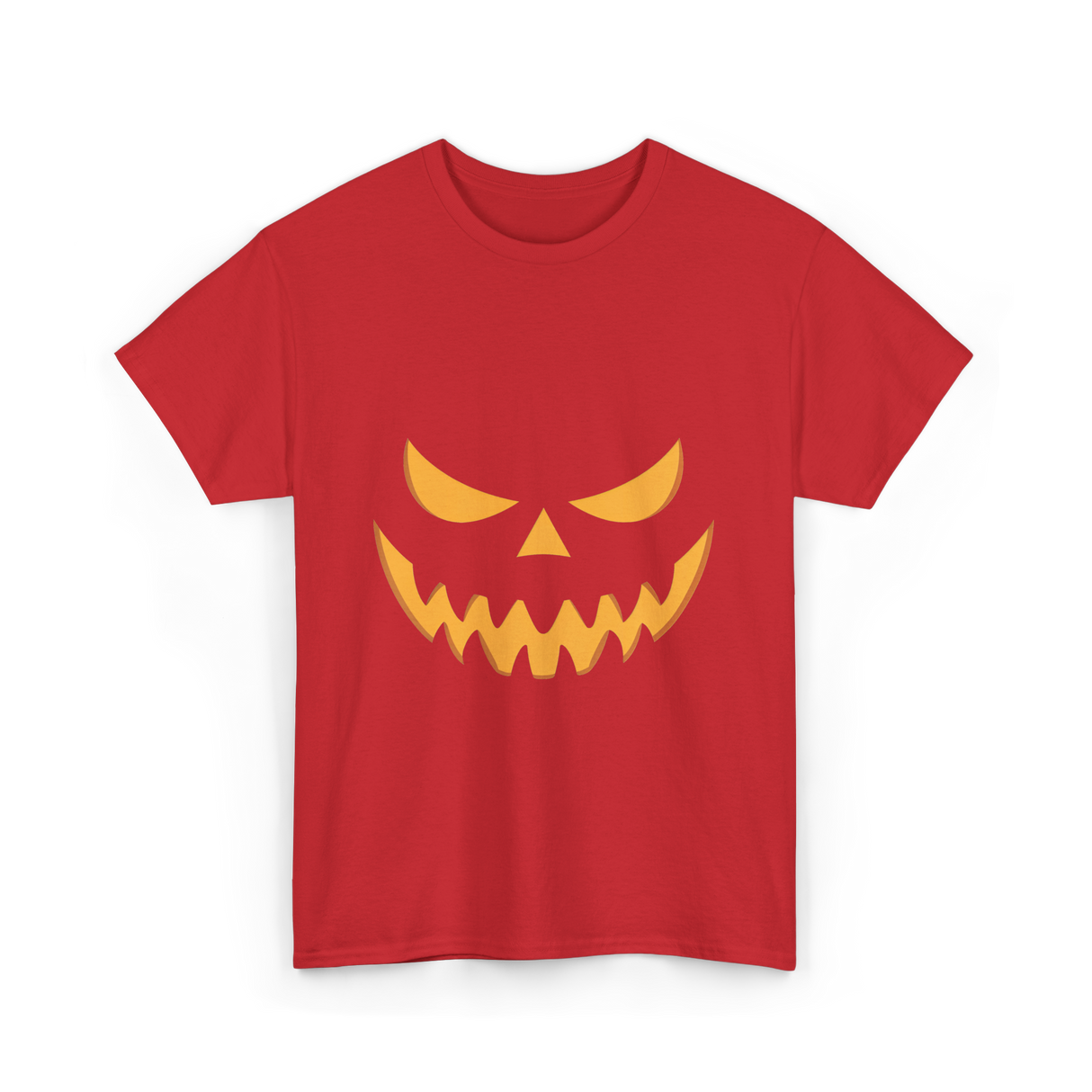 Halloween Pumpkin Face Costume T-Shirt - Red