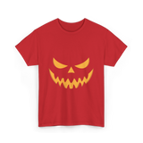 Halloween Pumpkin Face Costume T-Shirt - Red