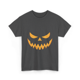 Halloween Pumpkin Face Costume T-Shirt - Dark Heather