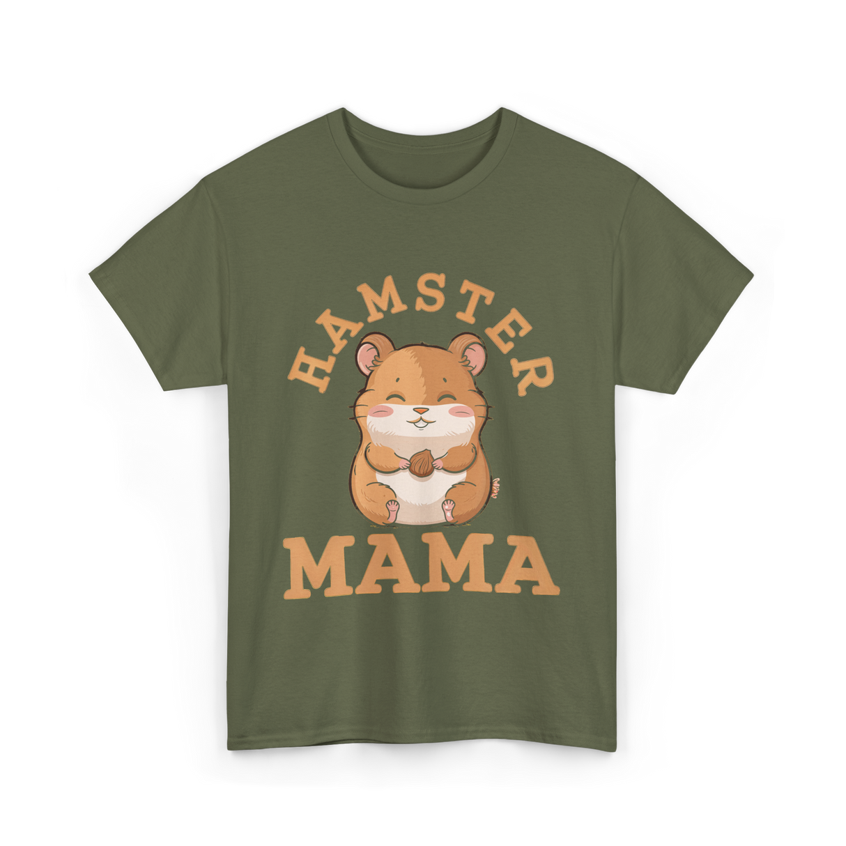 Hamster Mama Hamster Lover T-Shirt - Military Green