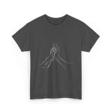 Hand and Paw Connection Animal T-Shirt - Dark Heather