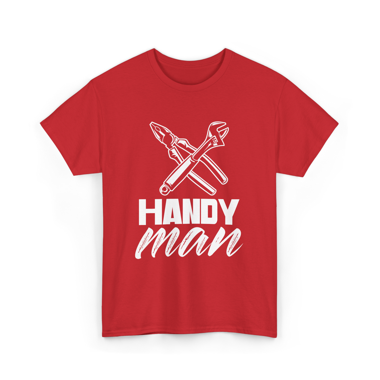 Handy Man Handyman Repairs Fixes T-Shirt - Red