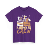 Handyman Crew Handyman Tools T-Shirt - Purple