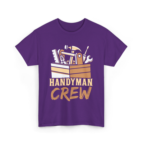 Handyman Crew Handyman Tools T-Shirt - Purple