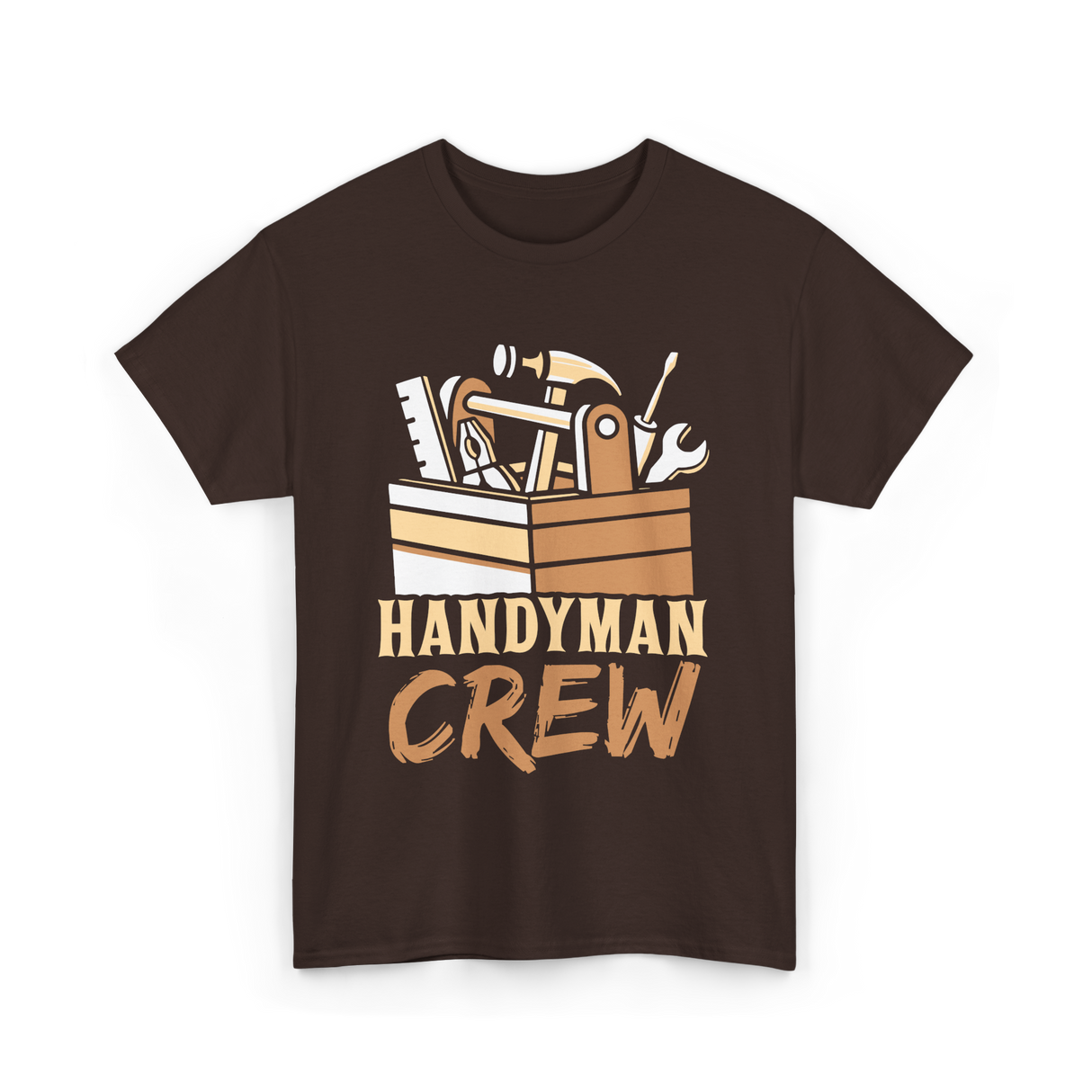 Handyman Crew Handyman Tools T-Shirt - Dark Chocolate