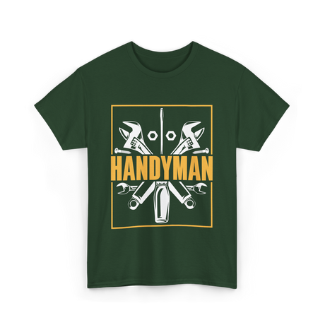 Handyman Handyman Tools Repair T-Shirt - Forest Green